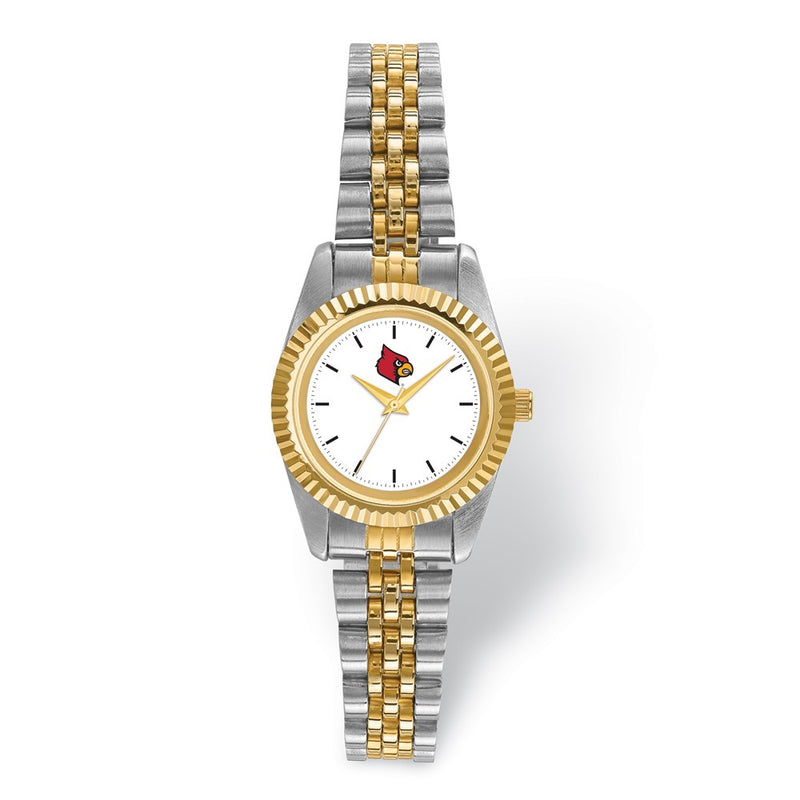 LogoArt University of Louisville Pro Two-tone Ladies Watch