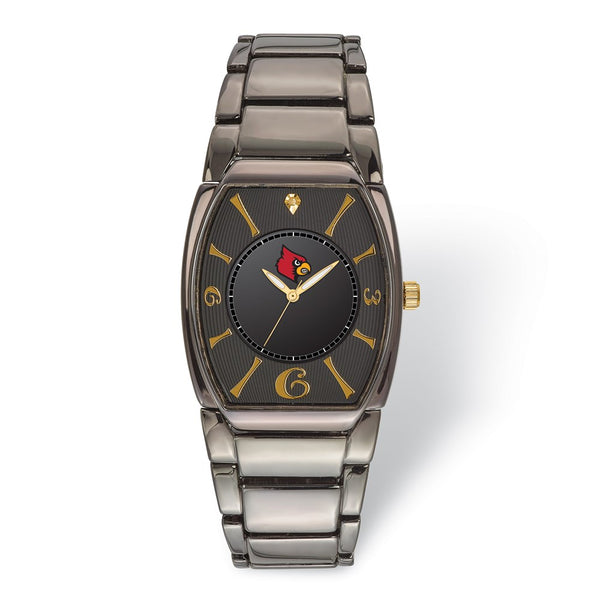 LogoArt University of Louisville Executive Black-plated Watch