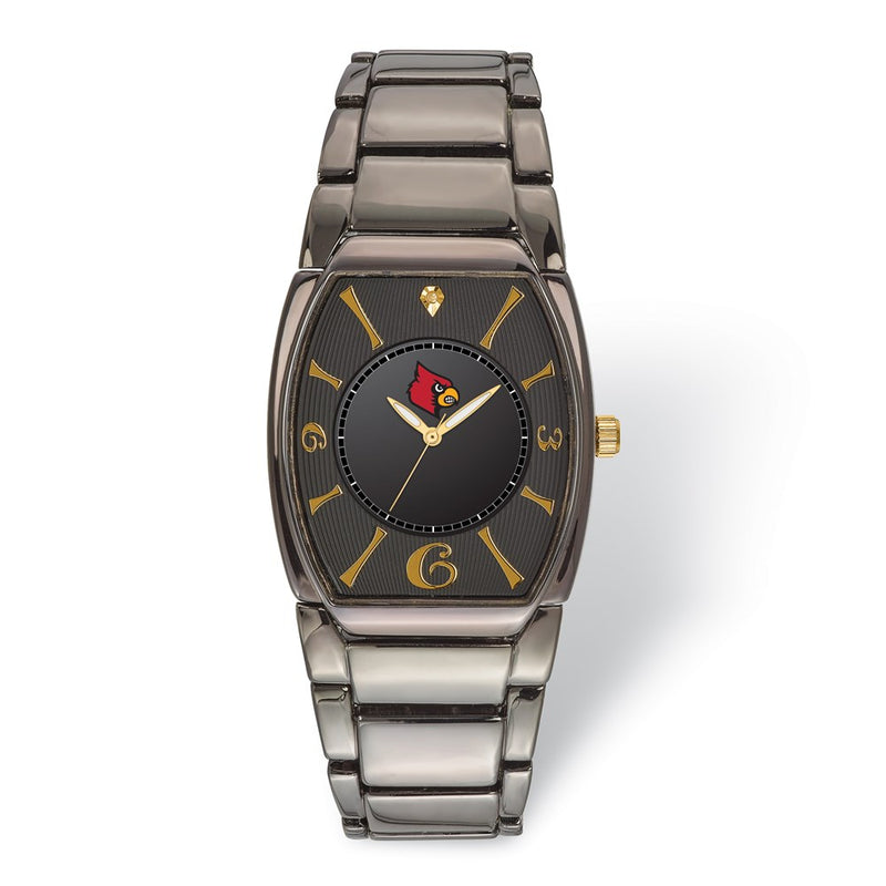 LogoArt University of Louisville Executive Black-plated Watch