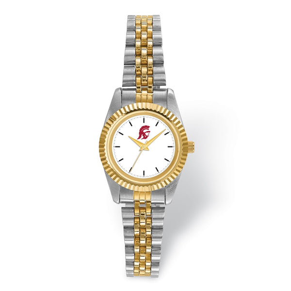 LogoArt University of Southern California Pro Two-tone Ladies Watch
