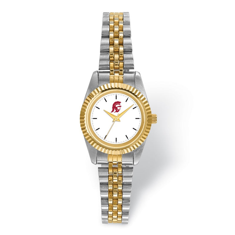 LogoArt University of Southern California Pro Two-tone Ladies Watch