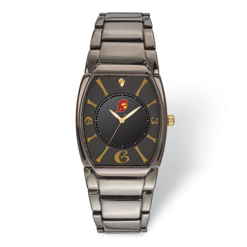 LogoArt University of Southern California Executive Black-plated Watch