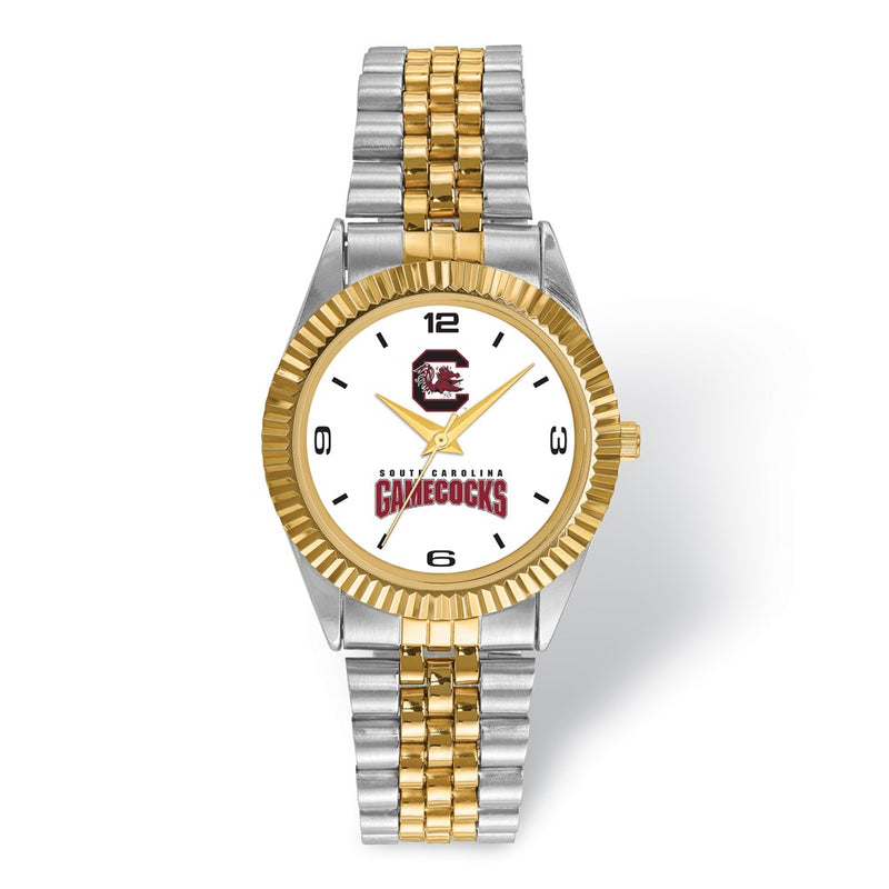 LogoArt University of South Carolina Pro Two-tone Gents Watch