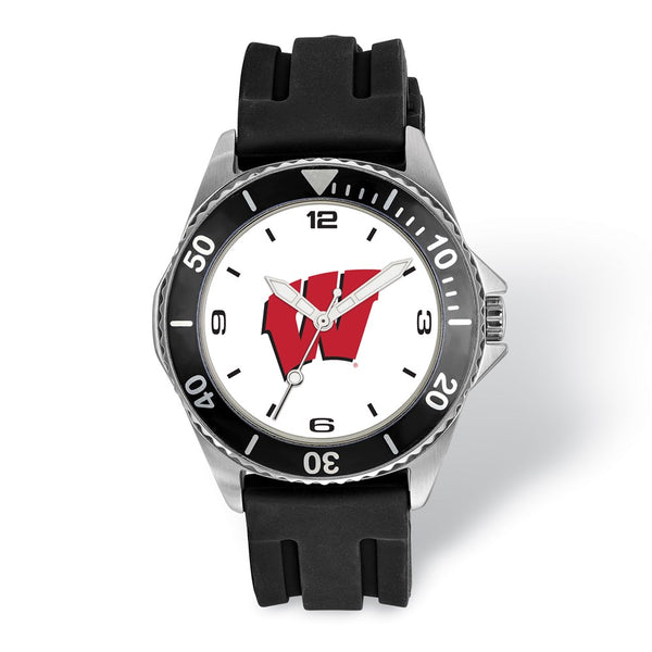 LogoArt University of Wisconsin Collegiate Gents Watch