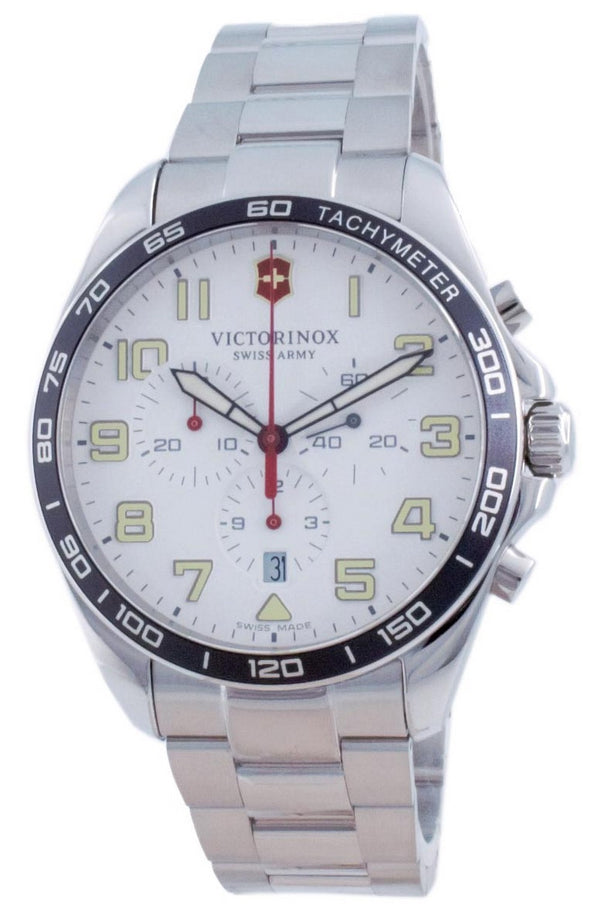 Victorinox Fieldforce Chronograph White Dial Quartz 241856 100M Men's Watch