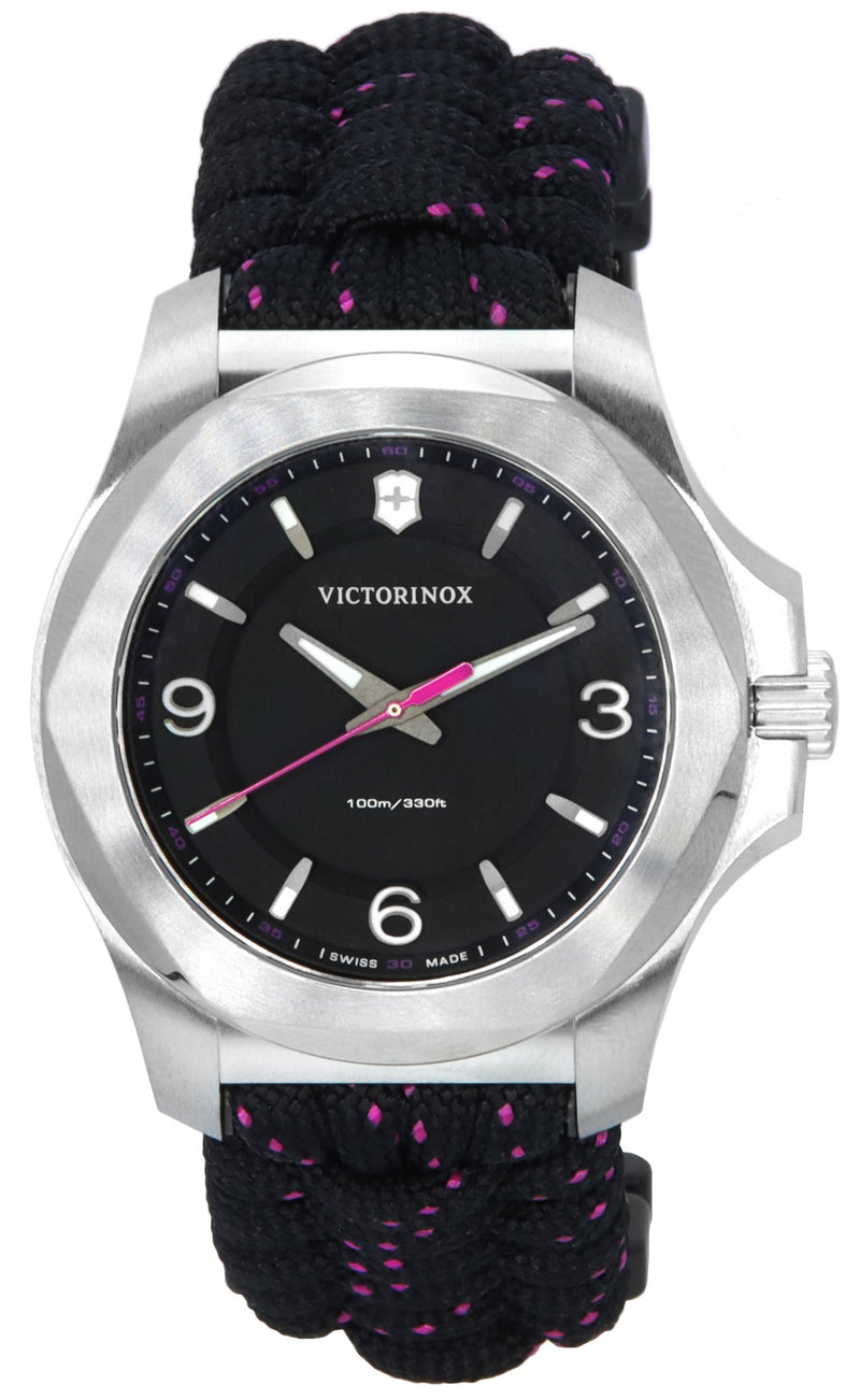 Victorinox I.N.O.X. V Stainless Steel Black Dial Quartz 241918 100M Women's Watch