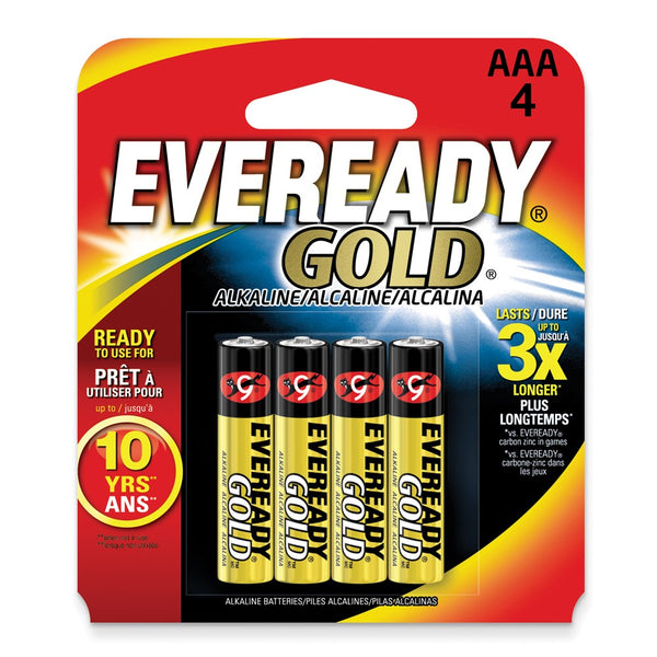 (4) Pack of Eveready Gold AAA Batteries