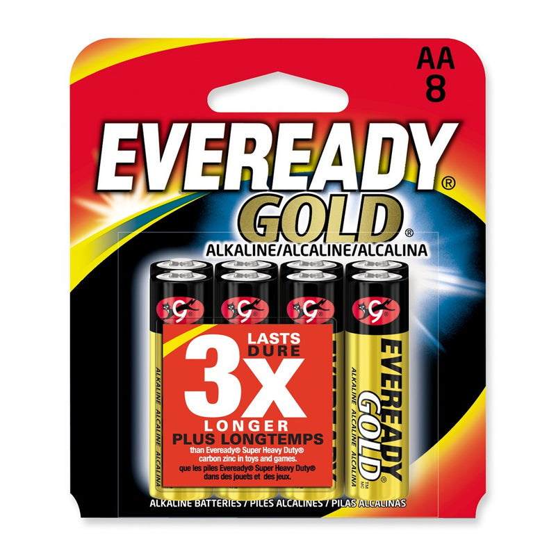 (8) Pack of Eveready Gold AA Batteries