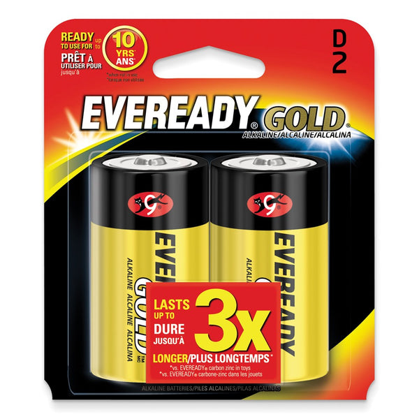 (2) Pack of Eveready Gold D Batteries