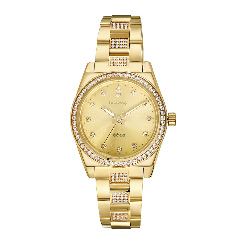 Brosway Deco Women's Stainless Steel Gold Plated Italian Watch