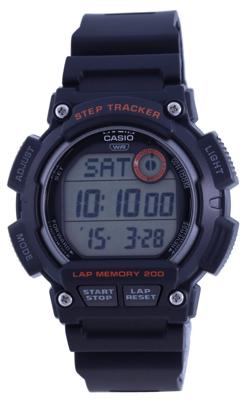 Casio Youth Digital Resin Strap WS-2100H-1A WS2100H-1 100M Men's Watch