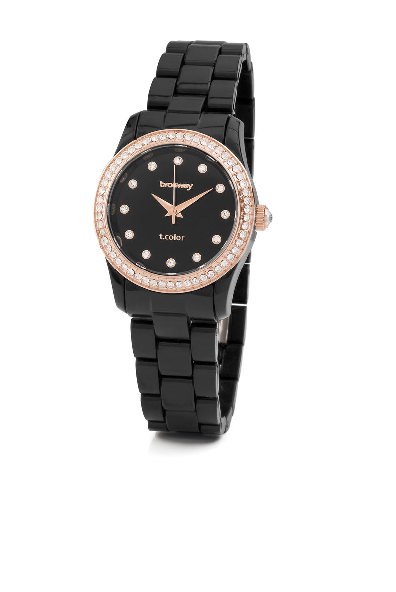 Brosway T_Color Women's Stainless Steel Rose Gold Plated Italian Watch