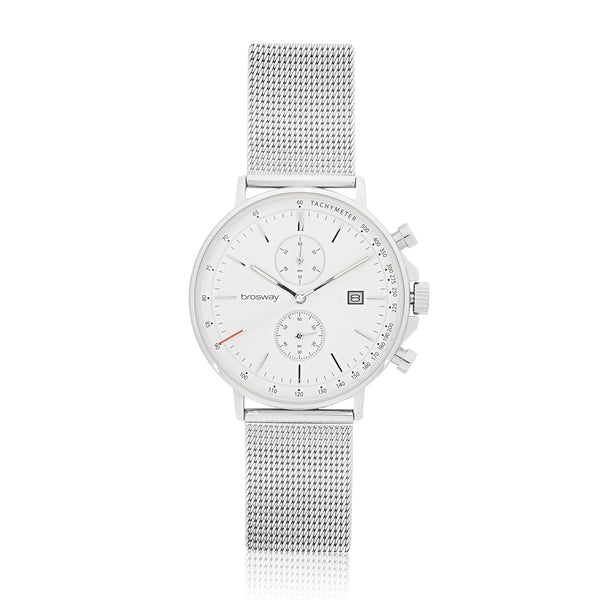 Brosway Volano Men's Stainless Steel White Finish Italian Watch