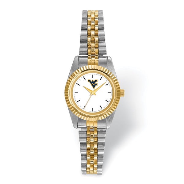 LogoArt West Virginia University Pro Two-tone Ladies Watch