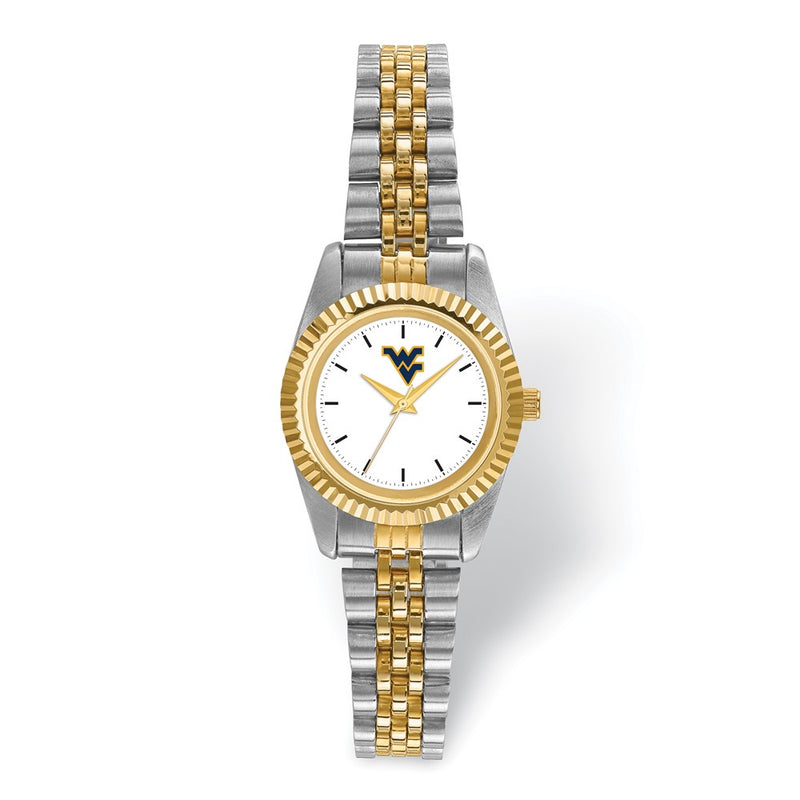 LogoArt West Virginia University Pro Two-tone Ladies Watch