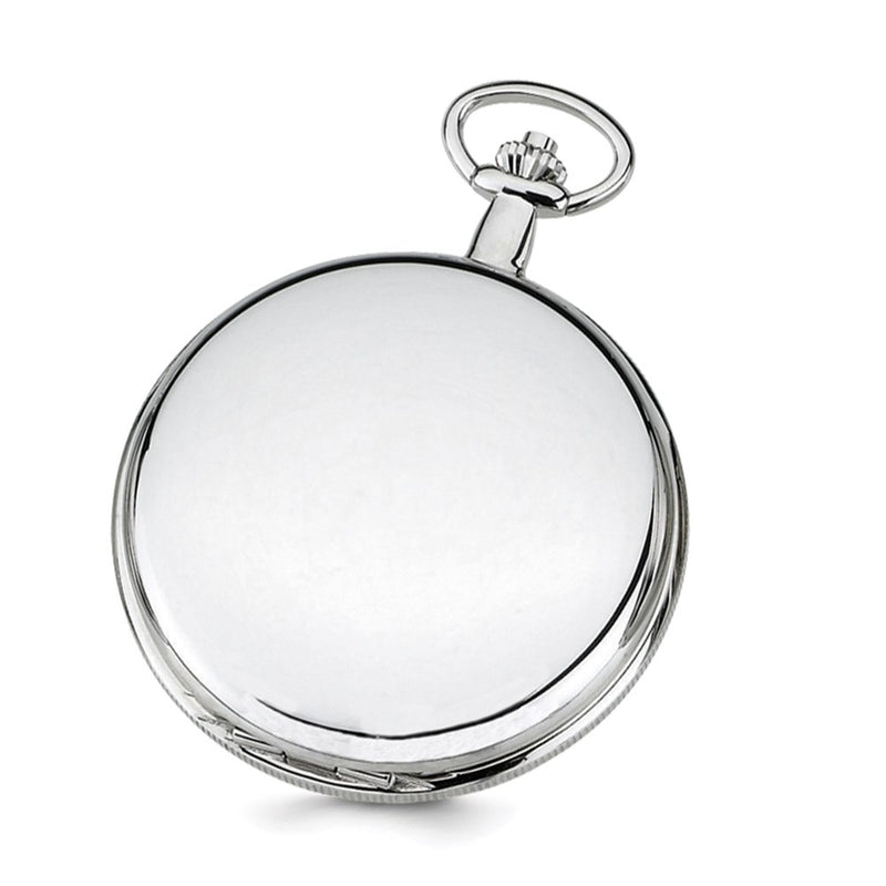 Charles Hubert Chrome-finish White Skeleton Dial Pocket Watch