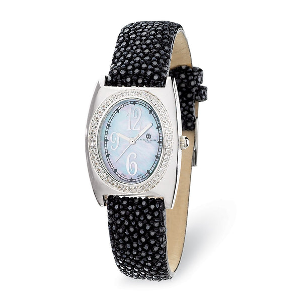 Ladies Charles Hubert Black Stingray 0.75ct. Diamond 29x32mm Watch