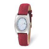 Ladies Charles Hubert Red Stingray 0.75ct. Diamond 29x32mm Watch