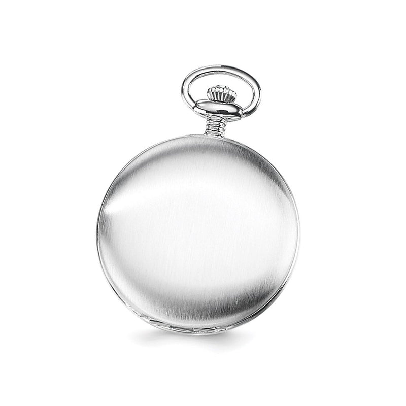 Charles Hubert Stainless Off White Dial Super Slim Pocket Watch