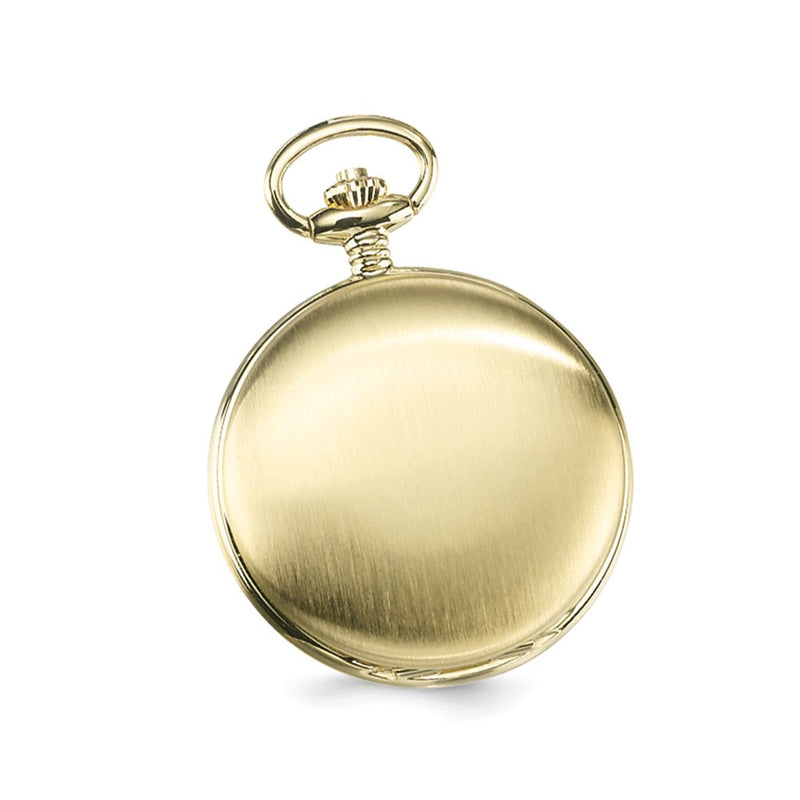 Charles Hubert Satin Gold Finish White Dial Pocket Watch