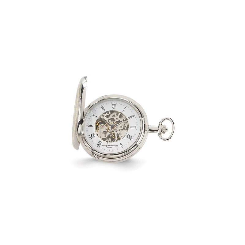 Charles Hubert Two-tone White Dial Pocket Watch