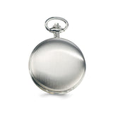 Charles Hubert Chrome Finish White Skeleton Dial Pocket Watch