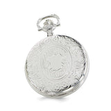 Charles Hubert Chrome-finish White Dial Pocket Watch