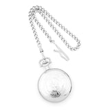 Charles Hubert Chrome-finish White Dial Pocket Watch