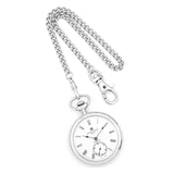 Charles Hubert Stainless Steel Open Face Pocket Watch