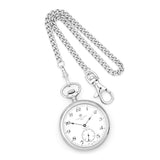 Charles Hubert Stainless Steel Open Face Pocket Watch