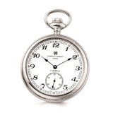 Charles Hubert Stainless Steel Open Face Pocket Watch