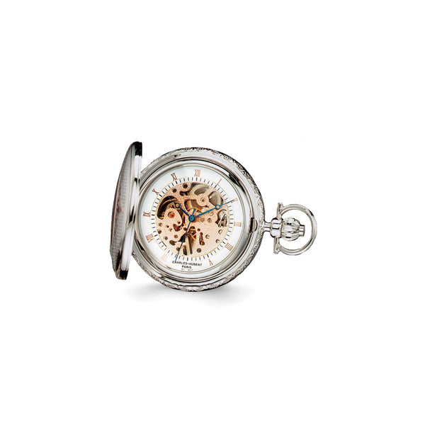 Charles Hubert Two-tone Rose Gold Finish Brass Pocket Watch