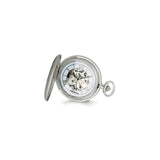 Swingtime Chrome-finish Brass Mechanical Pocket Watch