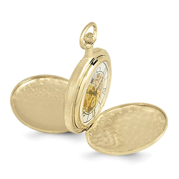 Swingtime Gold-finish Mechanical Double Cover Pocket Watch