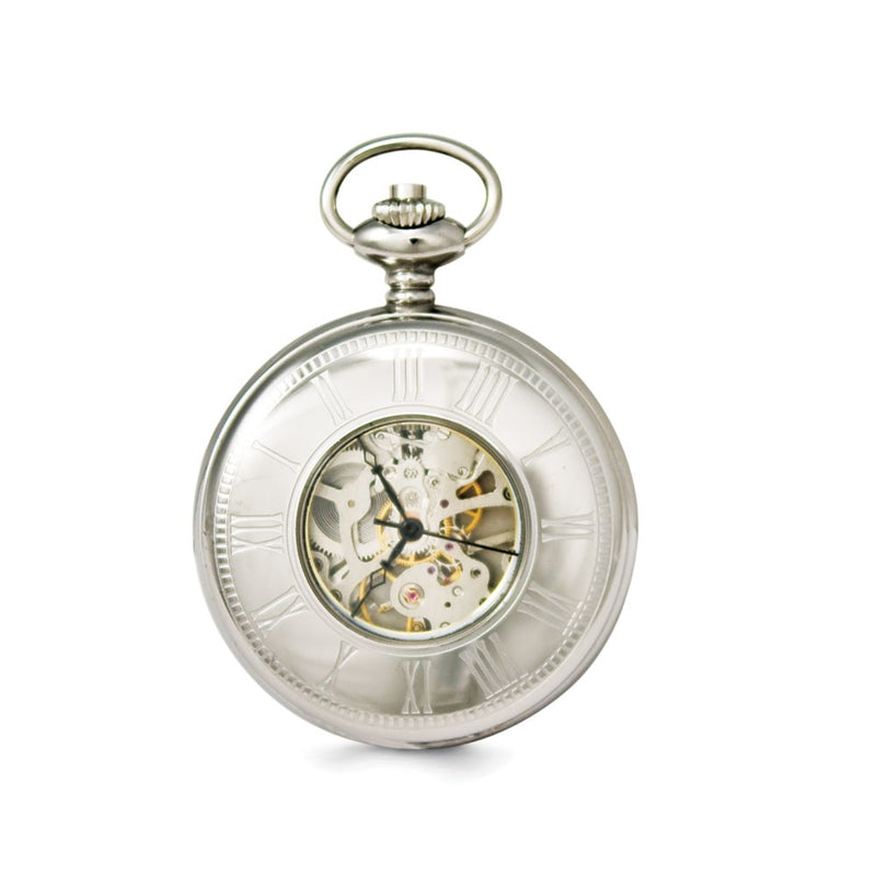 Swingtime Stainless Steel Mechanical Pocket Watch