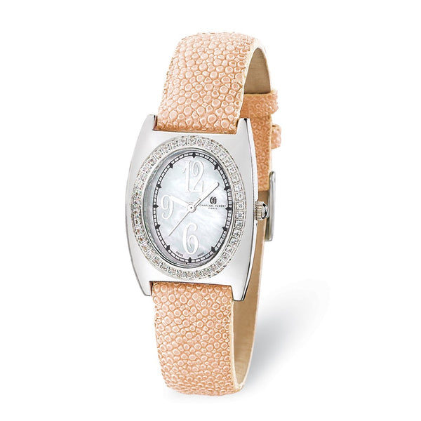 Ladies Charles Hubert Pink Stingray 0.75ct. Diamond 29x32mm Watch