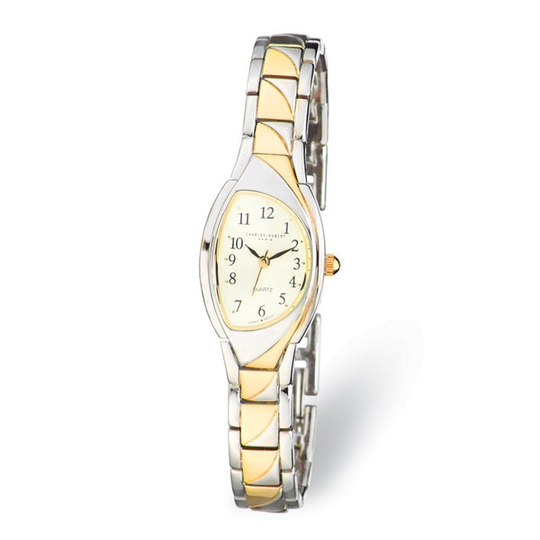 Ladies Charles Hubert Gold-finish 2-tone Gold-tone Dial 20mm Watch
