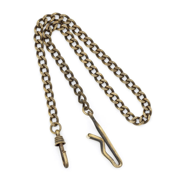 Charles Hubert Antique Gold-finish Brass 14.5in Pocket Watch Chain