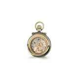 Charles Hubert Antique Gold Finish Brass Skeleton Pocket Watch