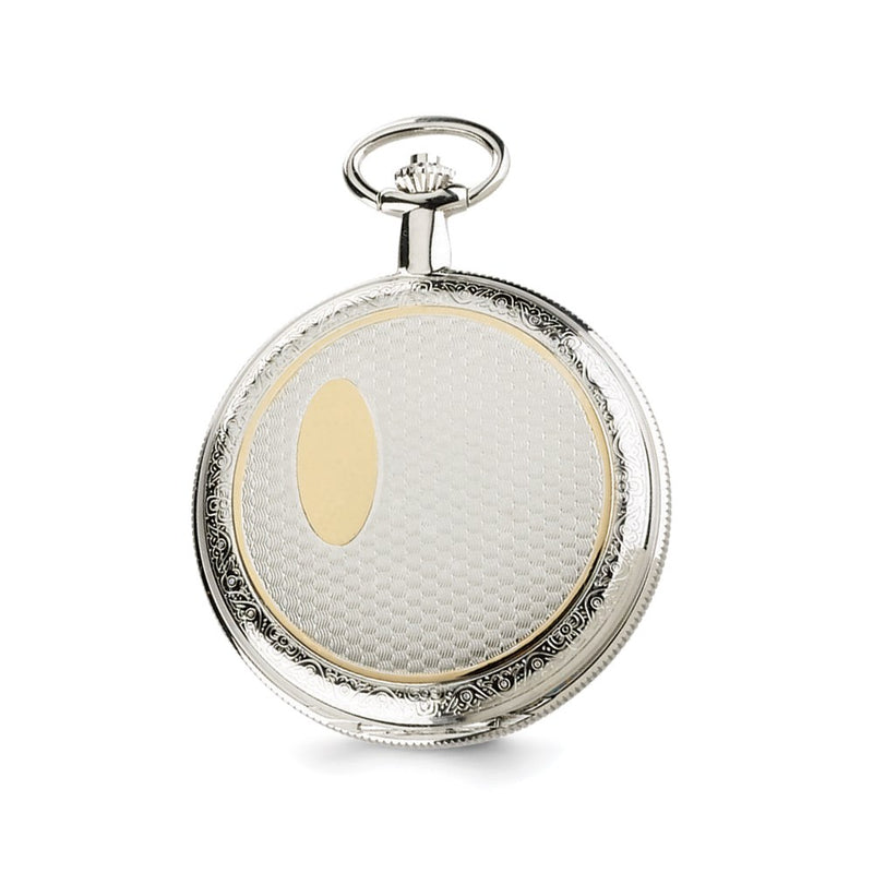 Charles Hubert Two-tone Gold Finish Pocket Watch