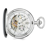 Charles Hubert Stnlss Stl Skeleton Dial Pocket Watch