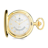 Charles Hubert Gold Finish White Dial Pocket Watch