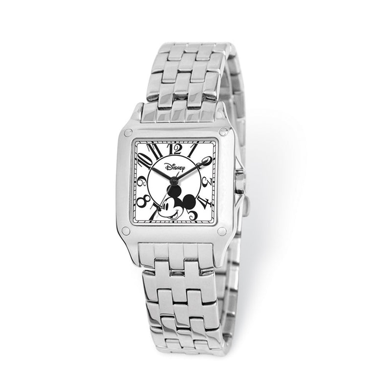 Disney Adult Size Alloy/Stnlss Steel Square Mickey Mouse Watch