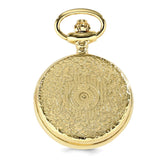 Charles Hubert Two-tone Floral Design Pendant Watch