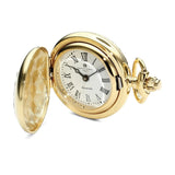 Charles Hubert Two-tone Floral Design Pendant Watch