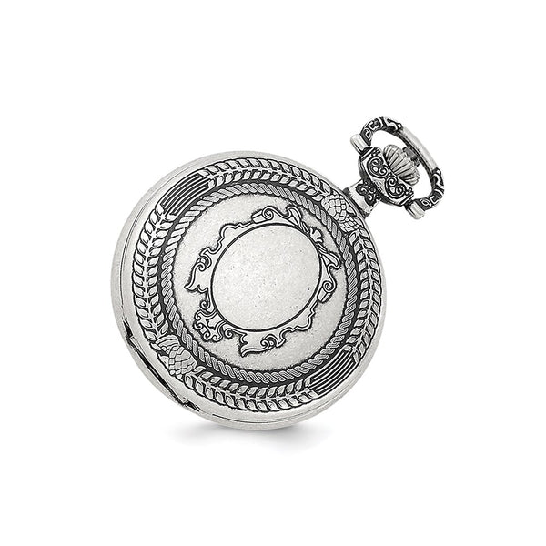 Charles Hubert Antiqued Oval Design Pocket Watch