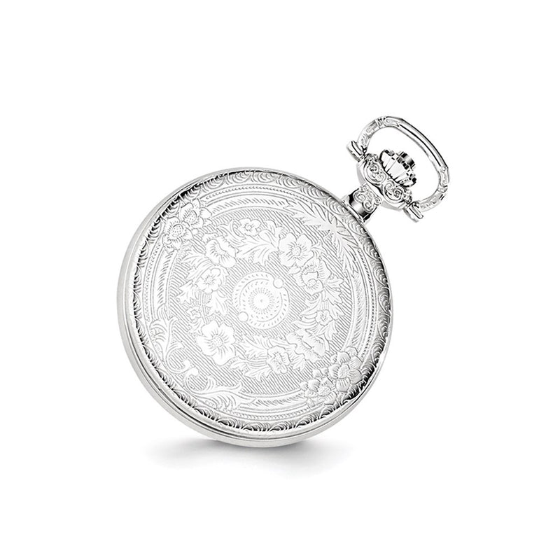 Charles Hubert Chrome-finish Oval Design Pocket Watch