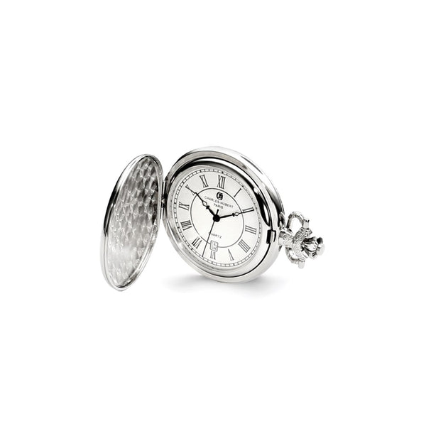 Charles Hubert Chrome-finish Oval Design Pocket Watch