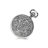 Charles Hubert Antiqued Floral Design Pocket Watch