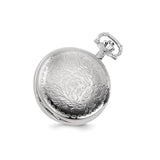 Charles Hubert Chrome-finish Floral Design Pocket Watch